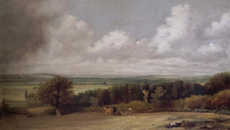 A ploughing scene in Suffolk, John Constable